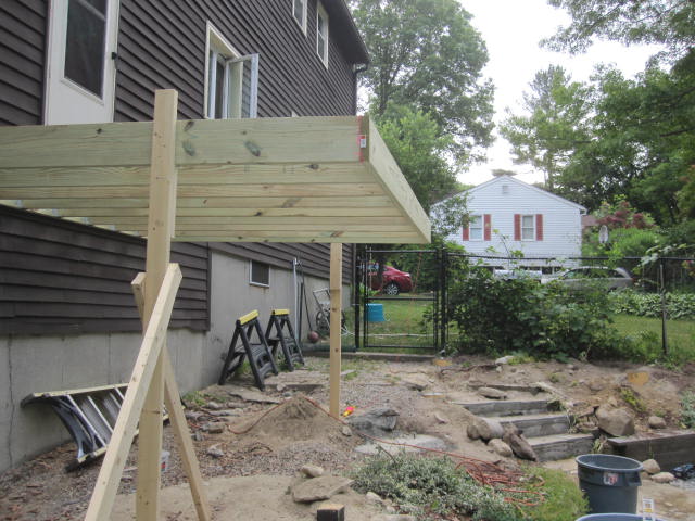 Rebuilt a Deck in Webster, MA